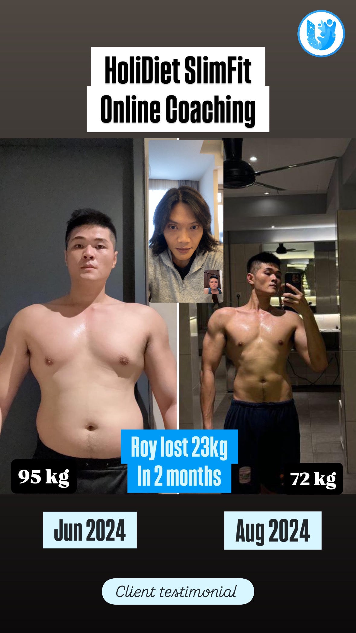 HoliDiet SlimFit 1-ON-1 Coaching: 3 Months